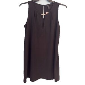 NWT Forever 21 Black Short Dress Sleeveless Metal Accent Size Medium F21 New